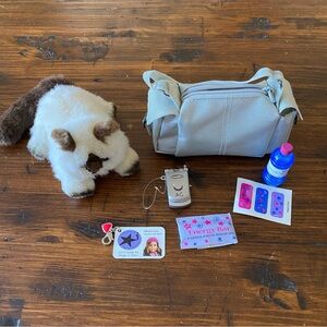 American Girl Marisol Duffle Dance Set w/ Cat Phone Bottle ID Doll Accessories